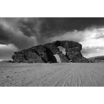 Lais Puzzle - Wunderschöne Felsformationen in der Wüste bei Al Ula, Saudi-Arabien in schwarz weiß - 2.000 Teile