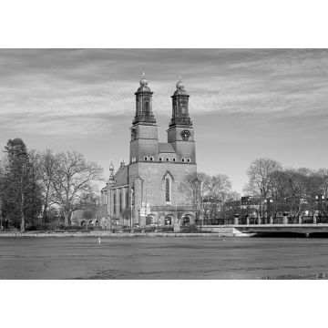 Lais Puzzle - Klosterkirche in Eskilstuna, Schweden in schwarz weiß - 1.000 Teile