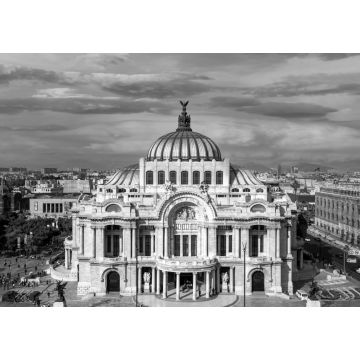 Lais Puzzle - Wahrzeichen Palast der Schönen Künste (Palacio de Bellas Artes) im Alameda Central Park in der Nähe des historischen Zentrums Zocalo von Mexiko-Stadt in schwarz weiß - 1.000 Teile