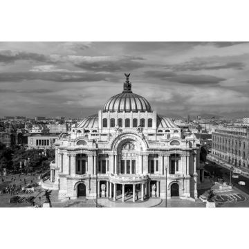 Lais Puzzle - Wahrzeichen Palast der Schönen Künste (Palacio de Bellas Artes) im Alameda Central Park in der Nähe des historischen Zentrums Zocalo von Mexiko-Stadt in schwarz weiß - 2.000 Teile
