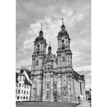 Lais Puzzle - Die Kathedrale der Abtei St. Gallen in St. Gallen. UNESCO-Welterbe in der Schweiz in schwarz weiß - 1.000 Teile