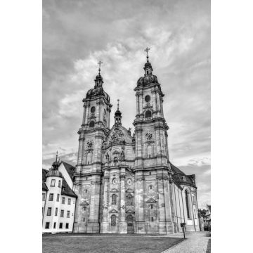 Lais Puzzle - Die Kathedrale der Abtei St. Gallen in St. Gallen. UNESCO-Welterbe in der Schweiz in schwarz weiß - 2.000 Teile