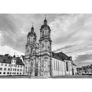 Lais Puzzle - Die Kathedrale der Abtei St. Gallen in St. Gallen. UNESCO-Welterbe in der Schweiz in schwarz weiß - 1.000 Teile