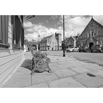 Lais Puzzle - Der Bahnhof Royal Ballater in Aberdeenshire, Schottland in schwarz weiß - 1.000 Teile