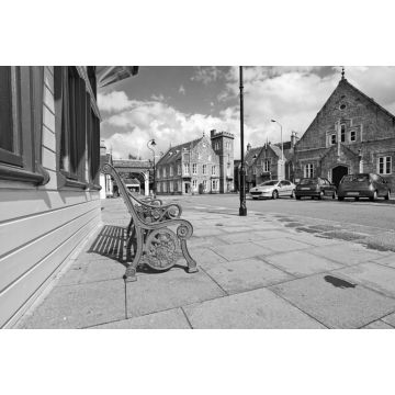 Lais Puzzle - Der Bahnhof Royal Ballater in Aberdeenshire, Schottland in schwarz weiß - 2.000 Teile