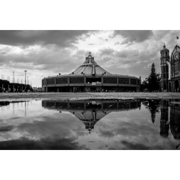 Lais Puzzle - Basilika Unserer Lieben Frau von Guadalupe, Mexiko-Stadt in schwarz weiß - 2.000 Teile
