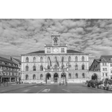 Lais Puzzle - Rathaus Weimar in Deutschland, UNESCO-Weltkulturerbe in schwarz weiß - 2.000 Teile