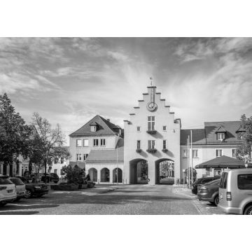 Lais Puzzle - Altstadt, Neumarkt in der Oberpfalz, Deutschland in schwarz weiß - 1.000 Teile