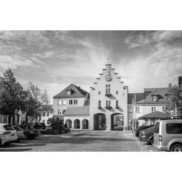 Lais Puzzle - Altstadt, Neumarkt in der Oberpfalz, Deutschland in schwarz weiß - 2.000 Teile