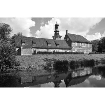 Lais Puzzle - Schloss vor Husum in schwarz weiß - 2.000 Teile