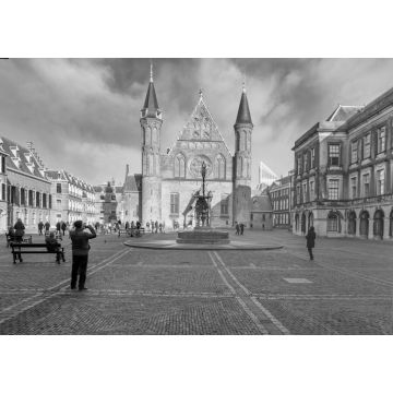 Lais Puzzle - Binnenhof Den Haag, Provinz Zuid-Holland, Niederlande in schwarz weiß - 1.000 Teile