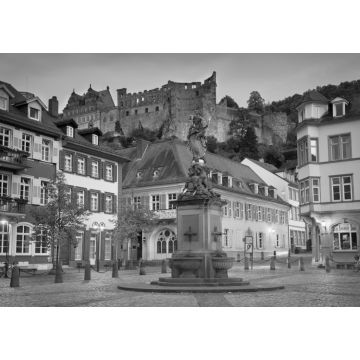 Lais Puzzle - Heidelberg Kornmarkt in schwarz weiß - 1.000 Teile