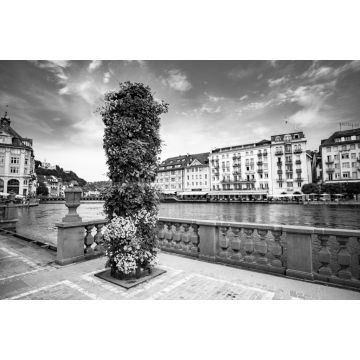 Lais Puzzle - Luzern in der Schweiz in schwarz weiß - 2.000 Teile