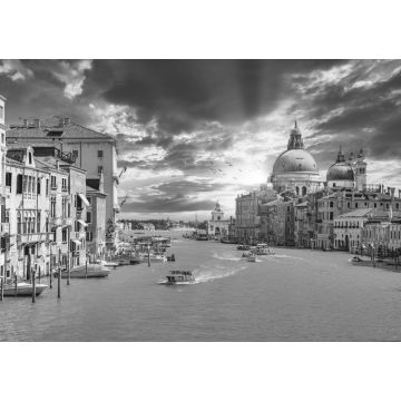 Lais Puzzle - Alte Kathedrale Santa Maria della Salute in Venedig, Italien bei Sonnenuntergang in schwarz weiß - 1.000 Teile