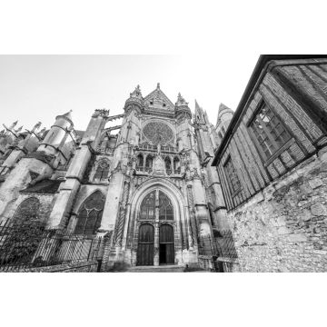 Lais Puzzle - Kathedrale von Senlis, Frankreich in schwarz weiß - 2.000 Teile