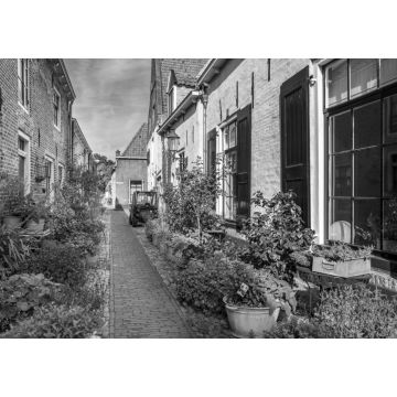 Lais Puzzle - Elburg, Provinz Gelderland, Niederlande in schwarz weiß - 1.000 Teile