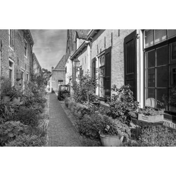 Lais Puzzle - Elburg, Provinz Gelderland, Niederlande in schwarz weiß - 2.000 Teile