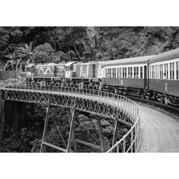 Lais Puzzle - Kuranda Scenic Train, Queensland, Australien in schwarz weiß - 1.000 Teile
