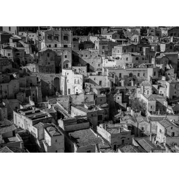 Lais Puzzle - Berühmte Sassi von Matera - ein Unesco-Weltkulturerbe in Italien in schwarz weiß - 1.000 Teile