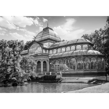 Lais Puzzle - Kristallpalast im Retiro-Park, Madrid, Spanien in schwarz weiß - 1.000 Teile