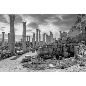 Lais Puzzle - Römische Ausgrabungsstätte in Jerash in schwarz weiß - 2.000 Teile