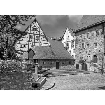 Lais Puzzle - Altes Spital von Bad Wimpfen, Baden-Württemberg in schwarz weiß - 500, 1.000 & 2.000 Teile