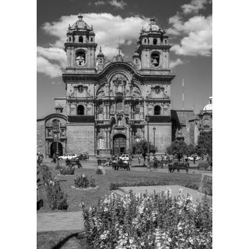 Lais Puzzle - Kirche in Cusco, Peru in schwarz weiß - 1.000 Teile
