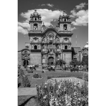 Lais Puzzle - Kirche in Cusco, Peru in schwarz weiß - 2.000 Teile