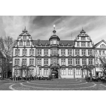 Lais Puzzle - Fassade des Gutenberg-Hauses in Mainz in schwarz weiß - 1.000 Teile