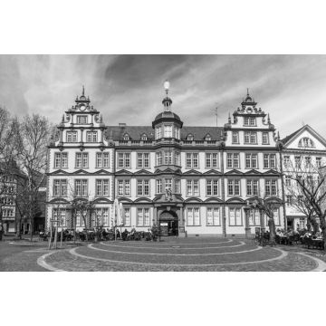 Lais Puzzle - Fassade des Gutenberg-Hauses in Mainz in schwarz weiß - 2.000 Teile