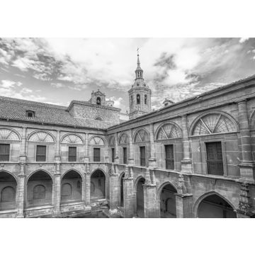 Lais Puzzle - Kloster von San Millan de Yuso in La Rioja, Spanien in schwarz weiß - 500, 1.000 & 2.000 Teile