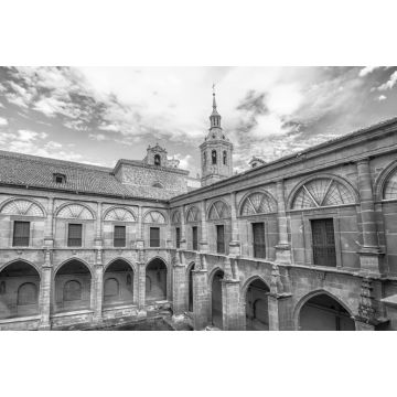 Lais Puzzle - Kloster von San Millan de Yuso in La Rioja, Spanien in schwarz weiß - 2.000 Teile