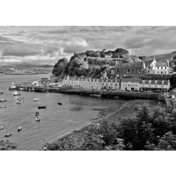 Lais Puzzle - Portree, Isle of Skye in schwarz weiß - 500, 1.000 & 2.000 Teile