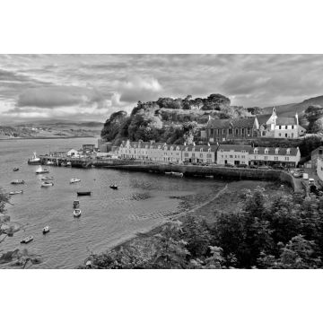 Lais Puzzle - Portree, Isle of Skye in schwarz weiß - 2.000 Teile