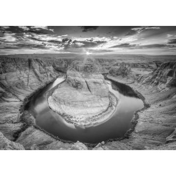Lais Puzzle - Horseshoe Bend, Grand Canyon in schwarz weiß - 1.000 Teile
