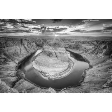 Lais Puzzle - Horseshoe Bend, Grand Canyon in schwarz weiß - 2.000 Teile