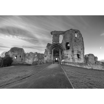 Lais Puzzle - Denbigh Castle, Wales in schwarz weiß - 1.000 Teile