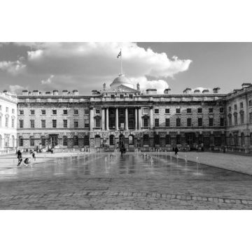 Lais Puzzle - Somerset House, Fleet Street, London in schwarz weiß - 2.000 Teile