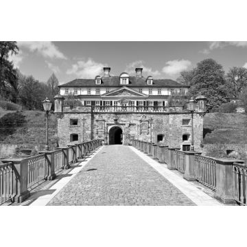 Lais Puzzle - Schloss Pyrmont in Bad Pyrmont, Deutschland in schwarz weiß - 2.000 Teile
