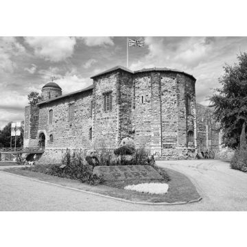Lais Puzzle - Normannische Burg in Colchester, England in schwarz weiß - 500, 1.000 & 2.000 Teile