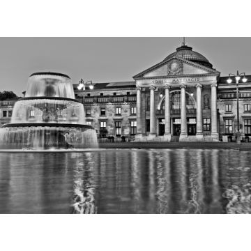 Lais Puzzle - Wiesbaden, Kurhaus, am Abend in schwarz weiß - 1.000 Teile