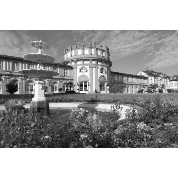 Lais Puzzle - Wiesbaden, Biebricher Schloss in schwarz weiß - 2.000 Teile