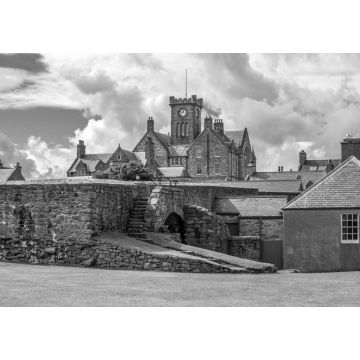 Lais Puzzle - Lerwick, Rathaus, Shetland, Schottland in schwarz weiß - 1.000 Teile