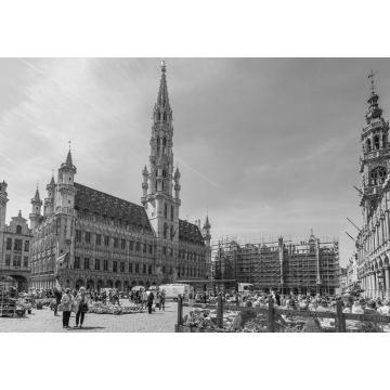 Lais Puzzle - Grand Place in Brüssel, Belgien in schwarz weiß - 1.000 Teile