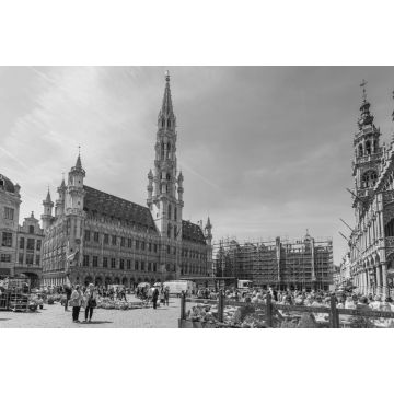 Lais Puzzle - Grand Place in Brüssel, Belgien in schwarz weiß - 2.000 Teile