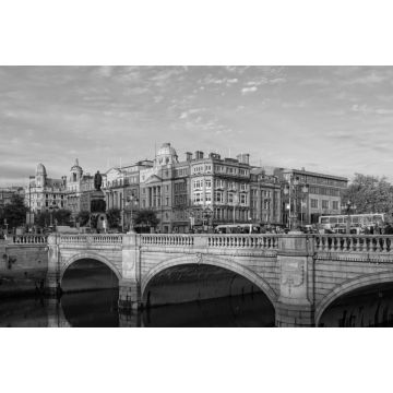 Lais Puzzle - O'Connell Street - Dublin in schwarz weiß - 2.000 Teile
