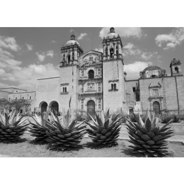 Lais Puzzle - Die Kirche Santo Domingo in der Stadt Oaxaca in schwarz weiß - 500, 1.000 & 2.000 Teile