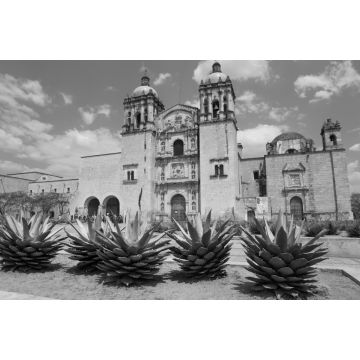 Lais Puzzle - Die Kirche Santo Domingo in der Stadt Oaxaca in schwarz weiß - 2.000 Teile