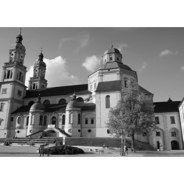 Lais Puzzle - Basilika St. Lorenz in Kempten (Allgäu),Deutschland in schwarz weiß - 1.000 Teile