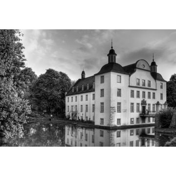 Lais Puzzle - Ruhrgebiet Schloss Borbeck, Essen in schwarz weiß - 2.000 Teile
